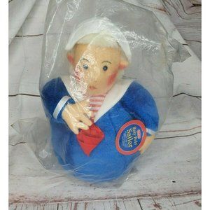 Vintage Schylling Washable Surface Roly Poly Sailor Classic Soft Felt Toy